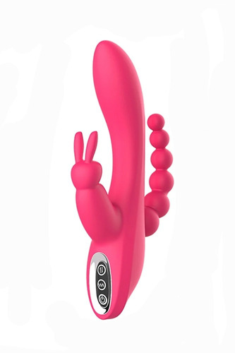 Vibrador Triple Penetracion Clitoris Orgasmo Anal Consolador
