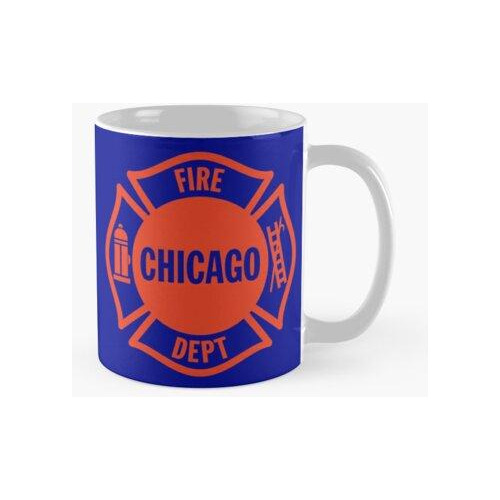 Taza Departamento De Bomberos De Chicago Calidad Premium