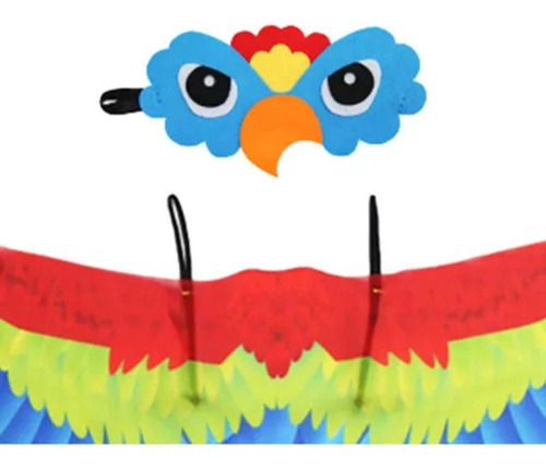 Conjunto De Disfraz De Pájaro Para Niños, Capa Con Alas,