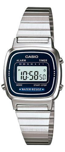 Relógio Casio Feminino Vintage Prata Tamanho Mini Original