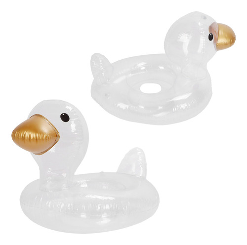 Anillos De Natación Transparentes Con Apariencia De Pato, Se