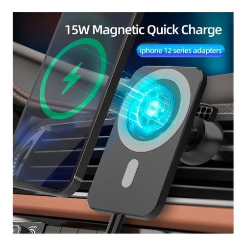 Imagen 3 de 5 de Cargador Magsafe Y Soporte Para Carro Compatible Con iPhone