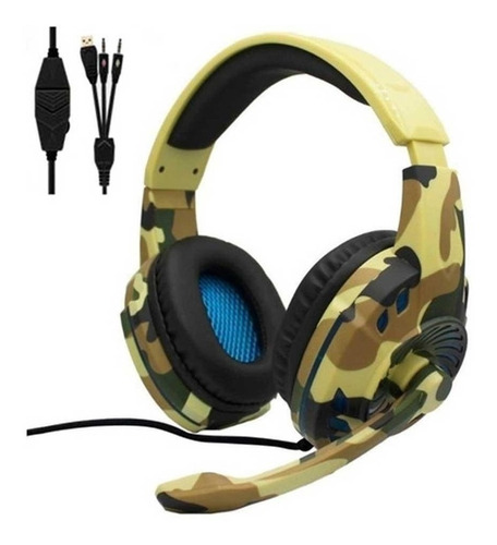 Audífonos Gamer Camuflado G305 Pc, Ps4, Xbox One + Obsequio