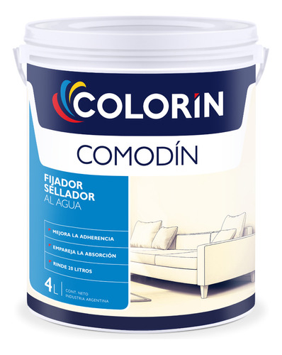 Colorin Comodin - Fijador Sellador Al Agua - 4lts