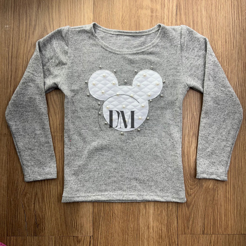 Kit Com 3 Blusa Manga Longa Infantil Lanzinha Confortável