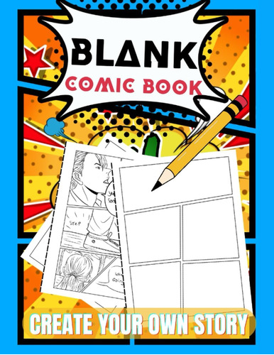 Libro: 100 Pages Of Blank Comic Book: For Comic Artist, Cart