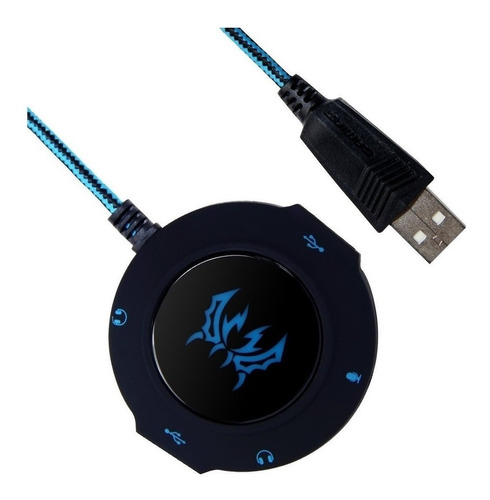 Imagen 1 de 3 de Placa De Sonido Usb Gamer Kotion Each Hub Micrófono Ade