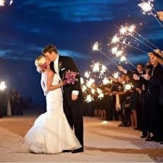 Imagem 2 de 6 de Vela Sparkles 45 Cm P/ Casamento 3 Minutos Sem Fumaça 10 Und