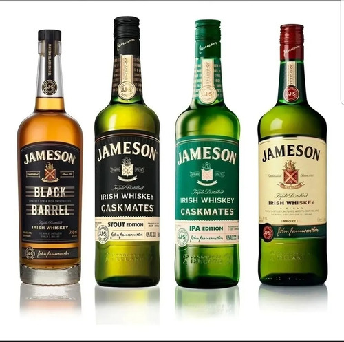 Combo Whisky Jameson Clasico, Ipa, Stout, Black Barrel