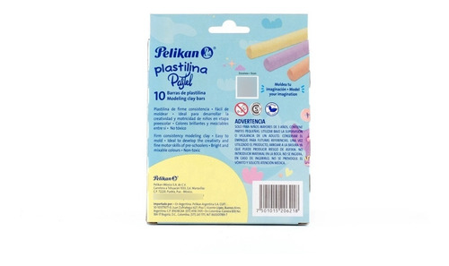 Imagen 2 de 5 de Plastilina Pelikan X 10 Barras (180 Gramos)