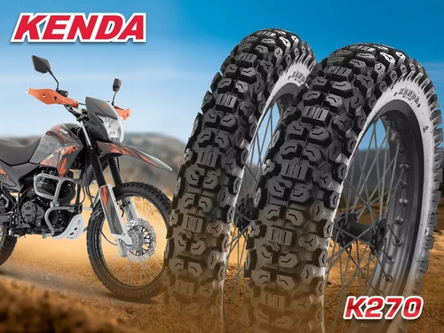 Llantas Kenda 120/80-18 62p + 90/90-21 54p K270 Usa Cámara