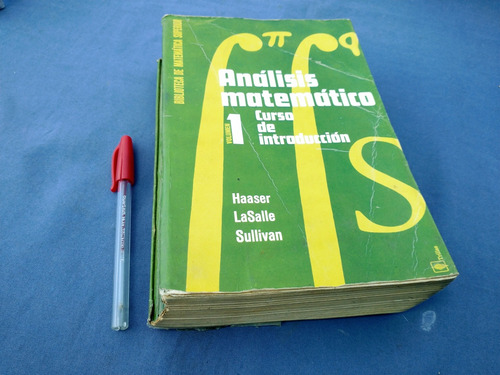 Haaser Lasalle Sullivan Analisis Matematico Superior V1