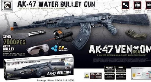 Rifle Replica Ak12 Venom Hidrogel Gran Poder