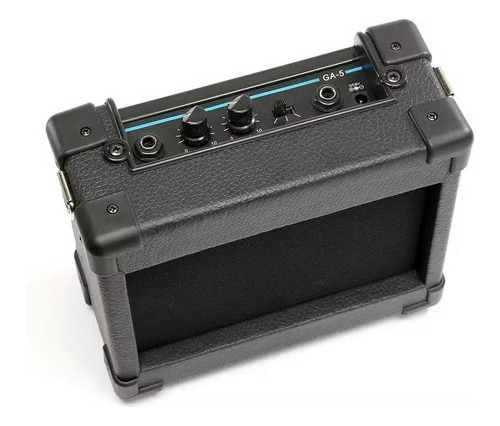 Imagen 3 de 6 de Amplificador De Guitarra Parlante Portatil Con Bateria Color Negro