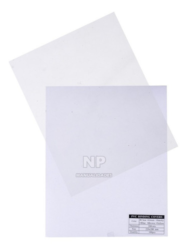 Mica Pvc 200 Micrones Tamaño Carta 1000 Un.