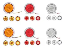 Comprar 6 Plafones 14 Led Redondo Aro Plasma Gel 12-24v Luz De Freno
