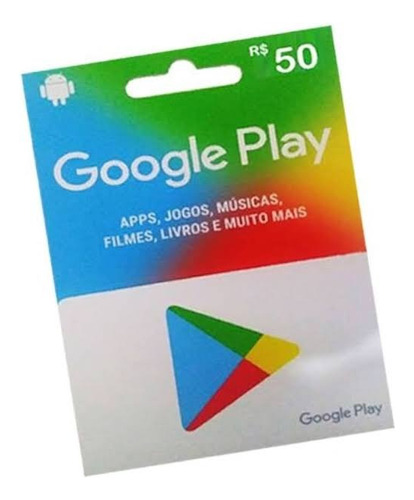 Gift Card Google Play 50 Reais