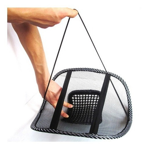Respaldar Cojin Lumbar + Bolas Antiestres Corrector Postura