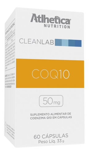 Imagem 1 de 3 de Coenzima Q10 - Coq10 50mg 60 Caps - Atlhetica Nutrition