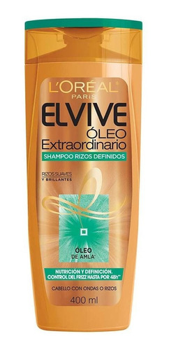 Imagen 1 de 8 de Shampoo Óleo Extraordinario Rizos Definidos Elvive X400 Ml