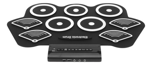 Set Electrónico Roll Up Practice Pad Midi Kit Para Caja De R