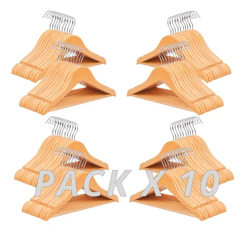 Perchas de madera para niños, 10 Uds., perchas de madera Natural para  niños, perchas para abrigos, perchas para niños pequeños, perchas para ropa  de bebé, perchas para armarios de 9,4 pulgadas