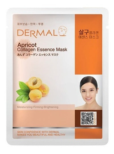 Mascarilla Coreana Dermal Durazno 25 Piezas 23g