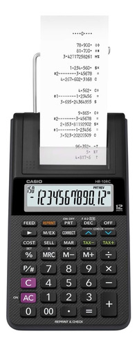 Calculadora Sumadora Casio Hr10rc Impresora Adaptador Tomaco