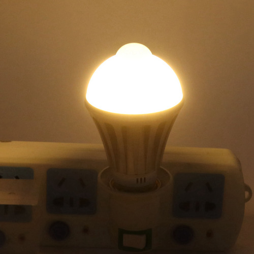 Bombilla Con Sensor Led De 7 W, E27, Cuerpo Humano, Para Pas