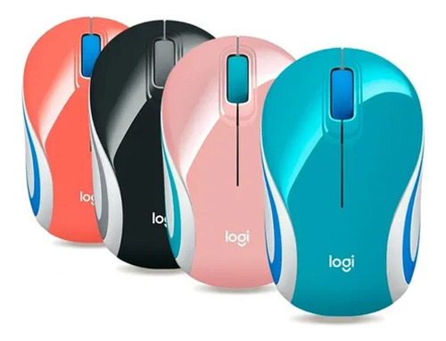 Mouse Inalambrico Logitech M187 Mini Colores Variados