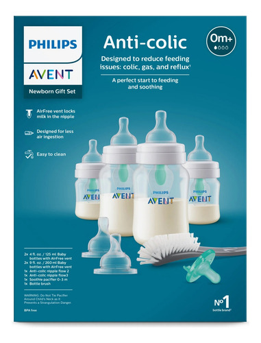 Avent Juego De Biberones Anti-colic Recién Nacido Color Blanco
