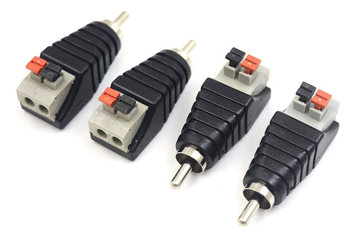 Adaptador De Cable De Altavoz A Rca Poyiccot 4 Piezas