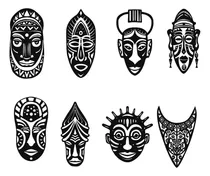 Comprar Esculturas Máscaras Étnicas Africanas Marcos Huecos De Mdf