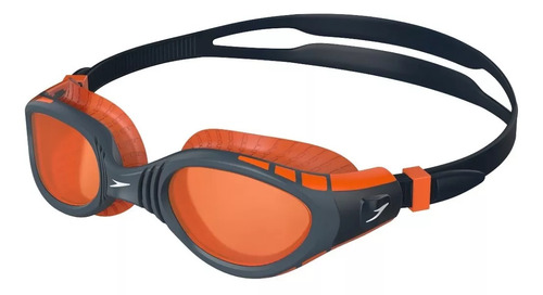 Goggles de natación Speedo Futura Biofuse Flexiseal Mirror color negro/naranja