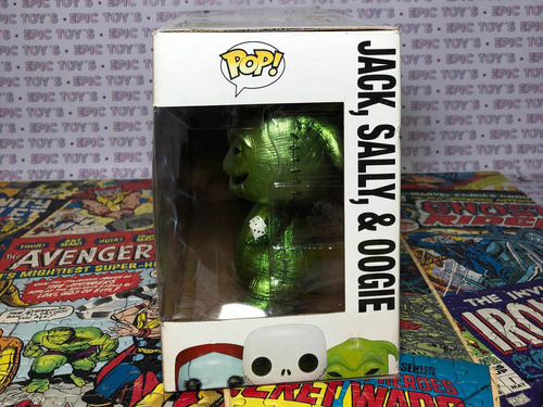 Funko Pop El Extraño Mundo De Jack 3pack Sally Oggie Metalic (Usado)