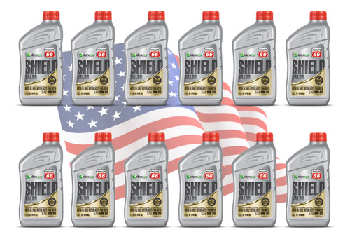 (12pzas)aceite Motor 100% Sintético. Phillips 66 Valor 0w-20