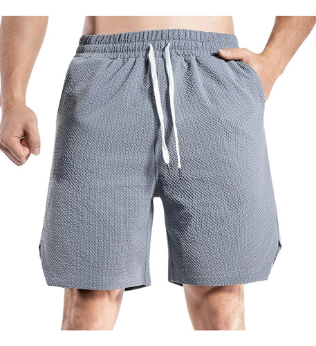 W Bolsillos Casuales Con Cordón De Color Liso Para Hombre El