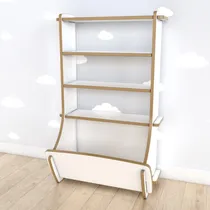 Comprar Mueble Infantil Organizador Baul Juguetero Montessori Blanco