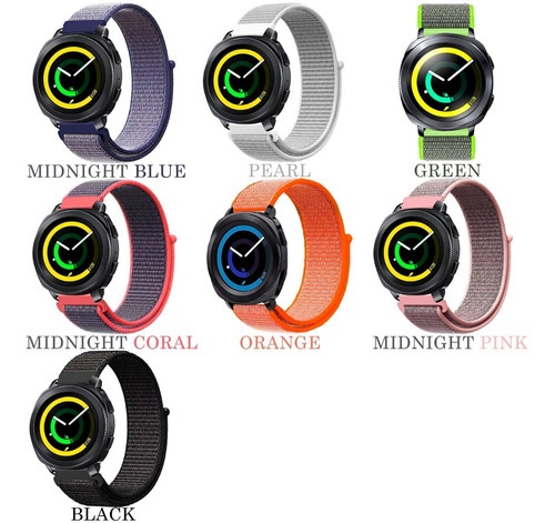 Combo 2 Correas Nylon De Lujo Para Samsung Gear Sport