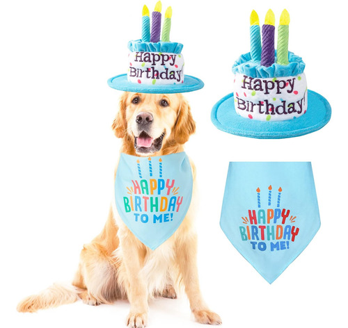 Ushang Pet Extral - Gorro De Pastel De Cumpleaños Para Perro