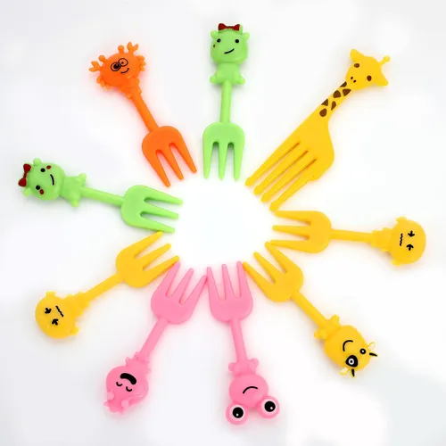 Palillos Para Niños Con Dibujos Animados De Animal Food Fork
