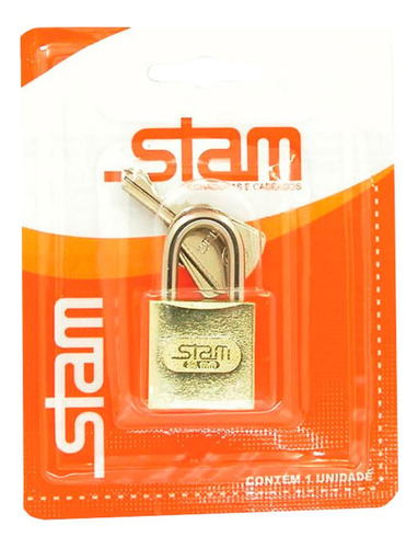 Cadeado Stam 20 Zamack - Kit C/10 Unidades