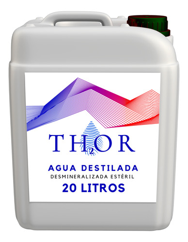 Agua Destilada, Bidestilada, Tridestilada Thor 20 Litros