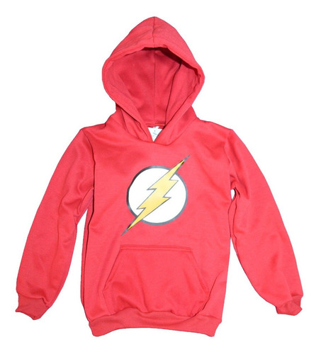 Buzo Con Capota Niños Flash Super Heroes Hoodie