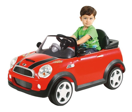 Auto Infantil Mini Cooper Rojo A Batería