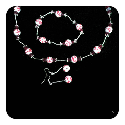 Imagen 4 de 5 de -40% Joyería Talavera Poblana Collar Aretes Pulsera M5 Jyr