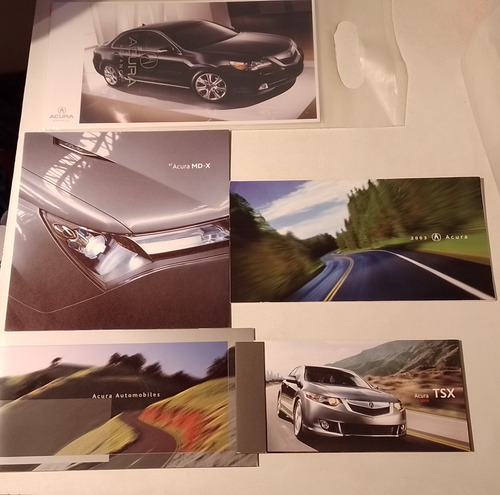 Lote Folletos Catalogos Acura Estados Unidos En Ingles