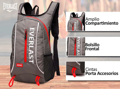 Imagen 4 de 10 de Mochila Everlast Original Trekking Running Bicicleta Viaje!!