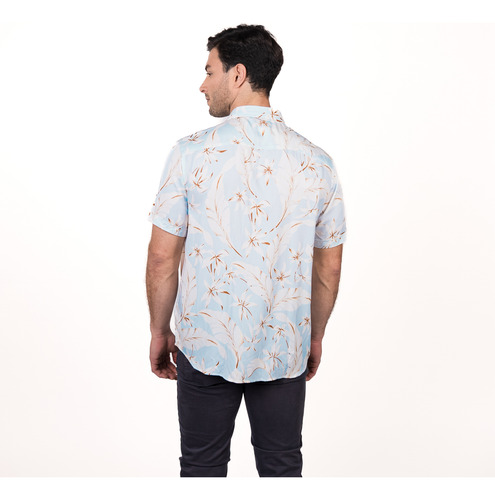 Camisa M/c Bowery Estampada Viscosa Regular Fit