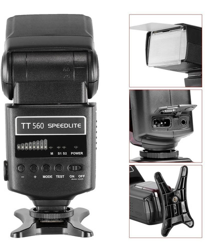 Imagen 2 de 2 de Neewer Tt560 Flash De Cámara Speedlite Para Canon Nikon